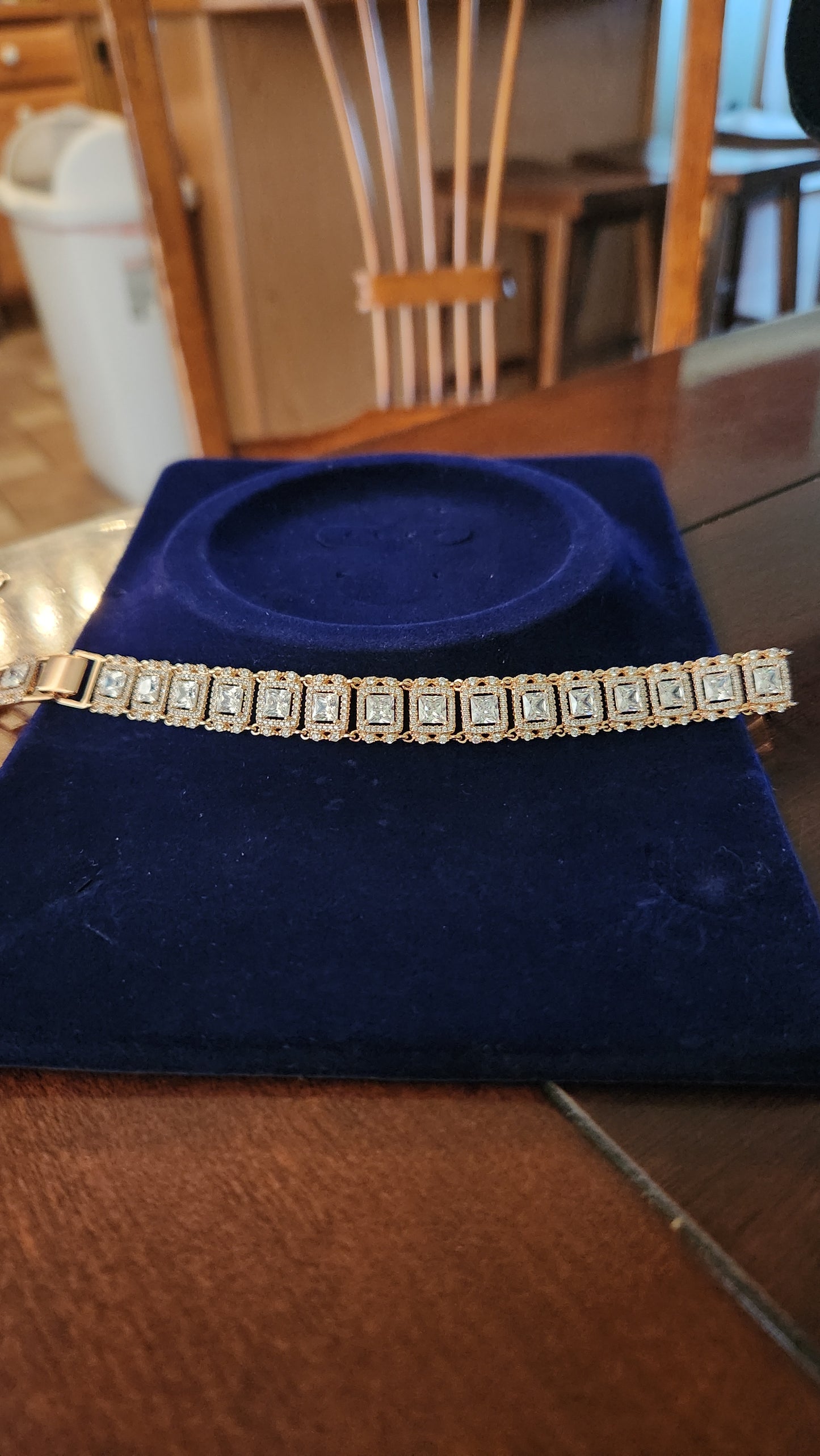 Rose Gold Watch Style Bracelet