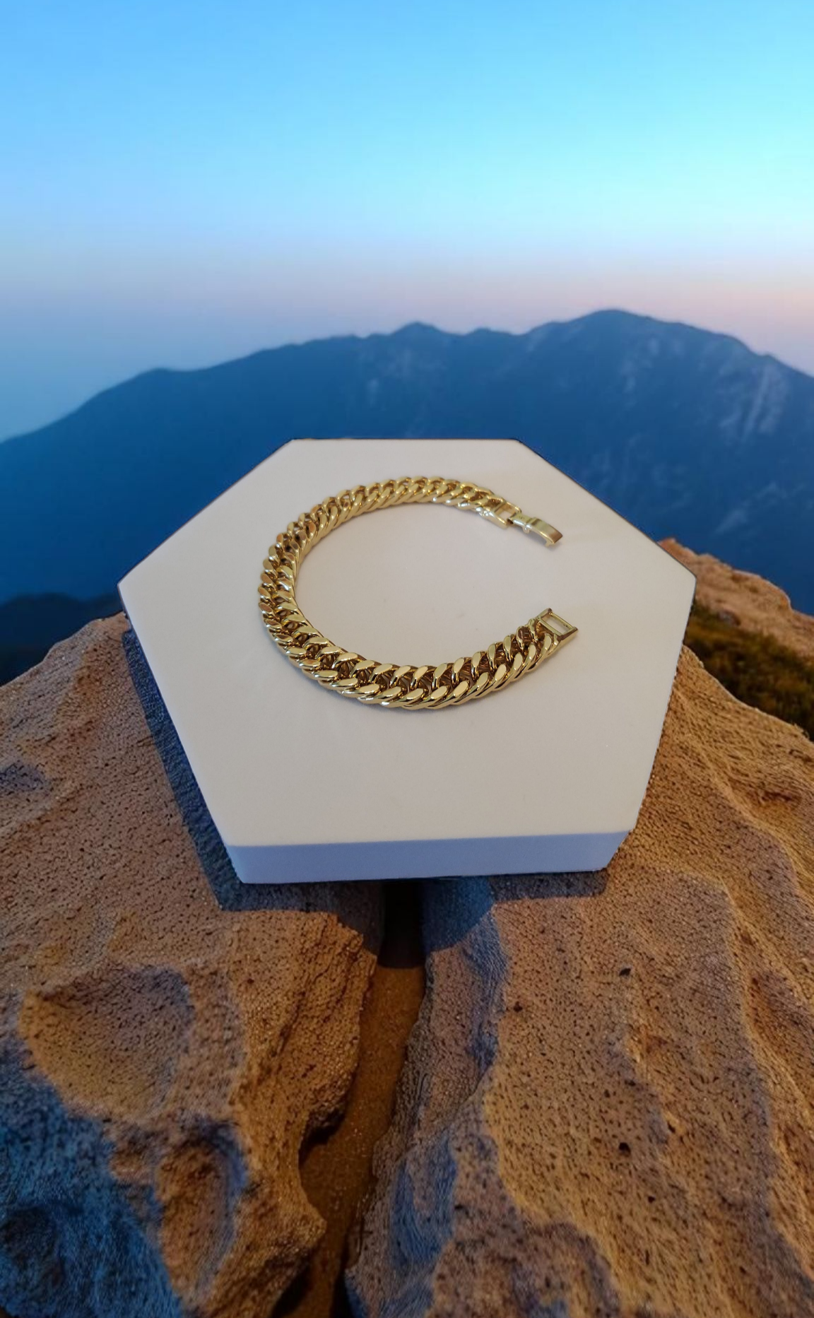 19cm Cuban Link Bracelet for Men