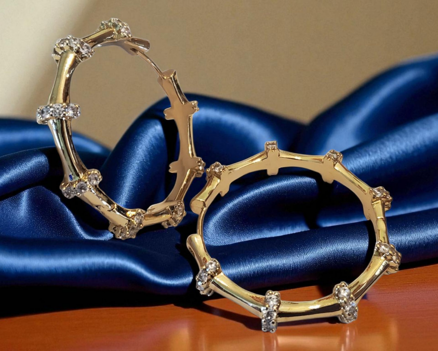 Bamboo Style Earrings