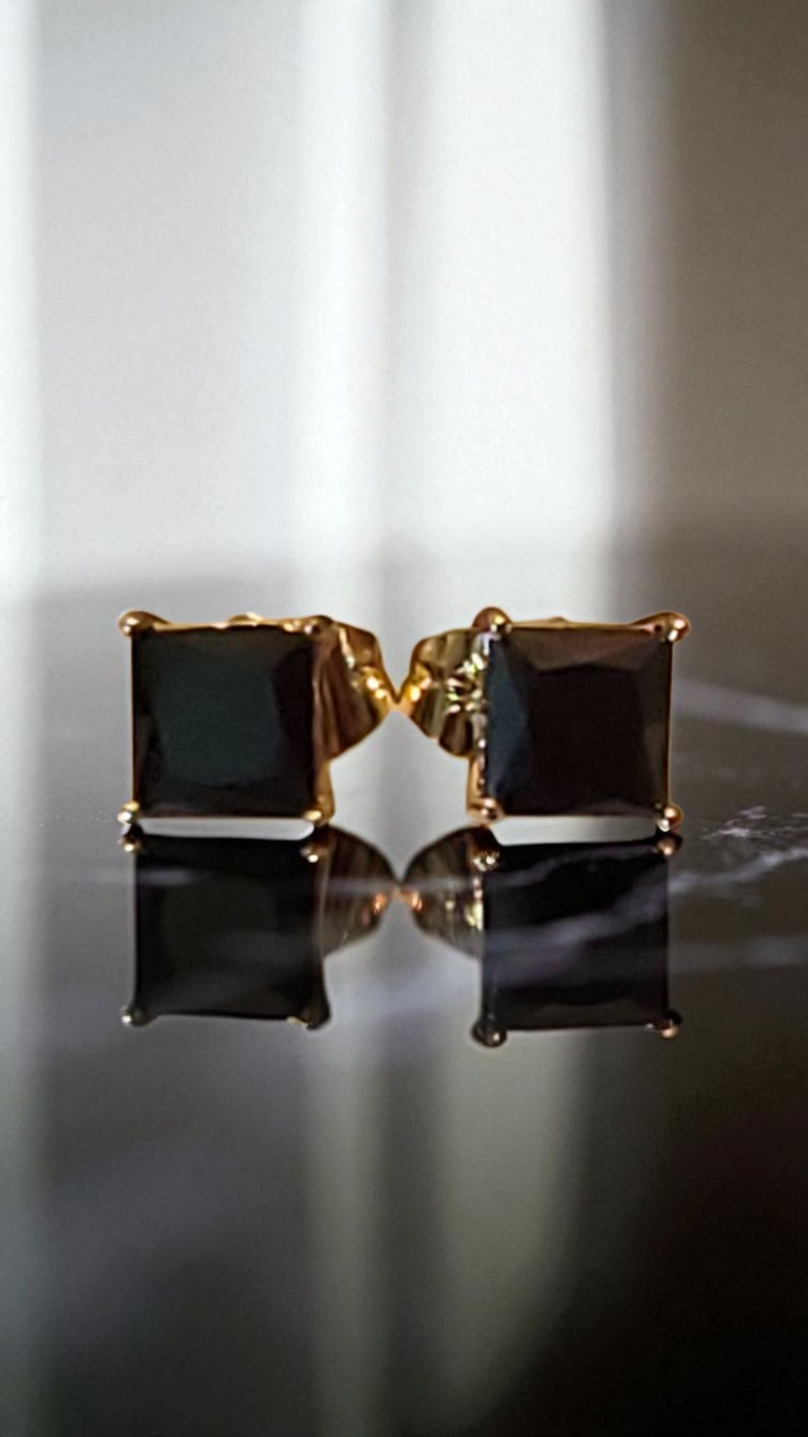 Mini Square Zircon Earrings