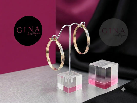 Three colors- Hoop earrings
