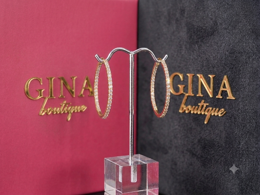 Gold Lanchs With Crystals and Minimalist Wedding