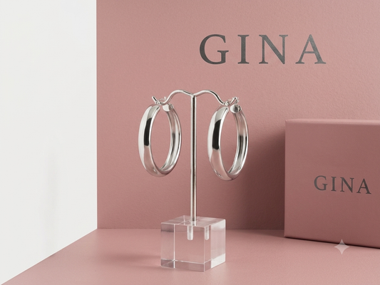 Silver Hoops-Anchos