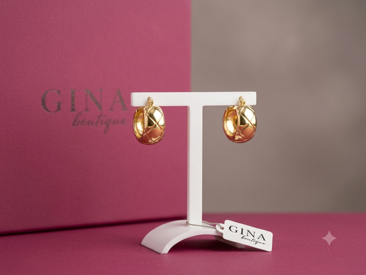 Geometric hoop earrings