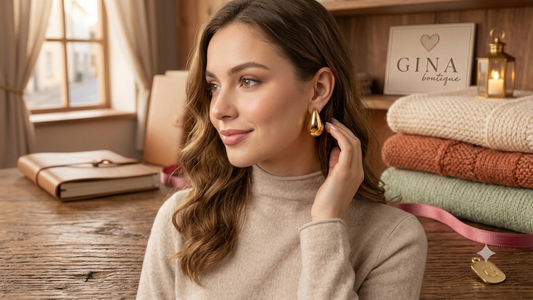 Mini chunky teardrop studs