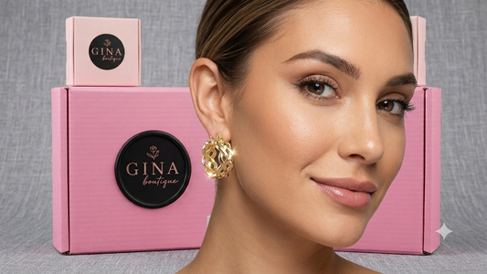 Gold braided huggie hoop earrings