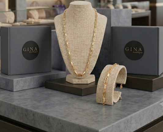 Designer Style Bracelet and Chain Set