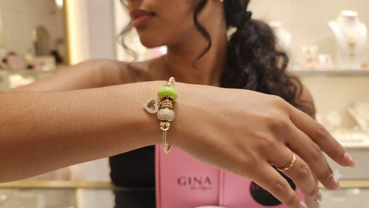 Pandora Green Heart Bracelet