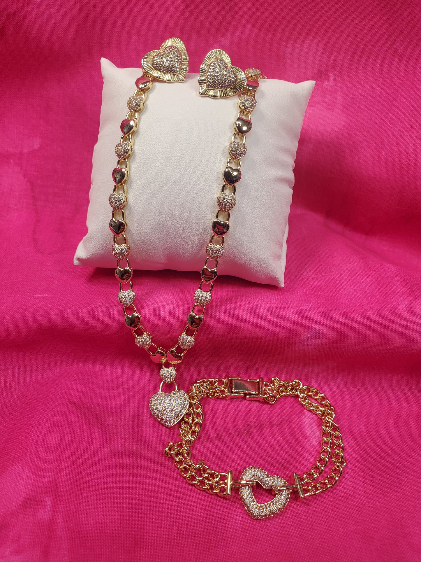 Set de Corazones  en estilo Cubano