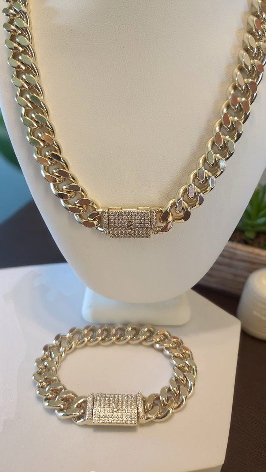Monaco Choker & Bracelet 43cm