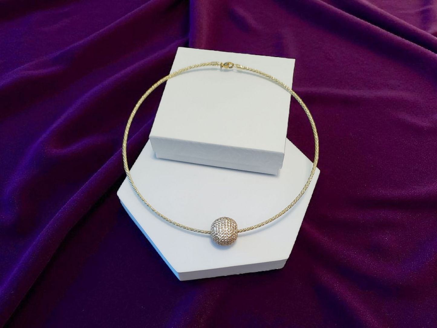 Omega Style Chain with Sphere