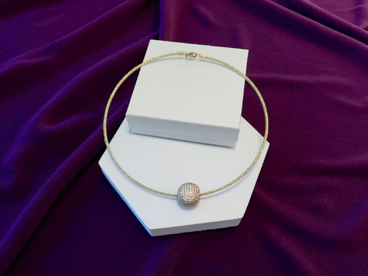 Omega Style Chain with Sphere