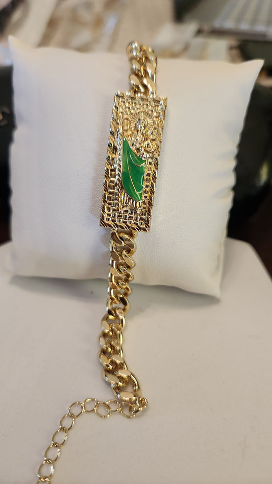Cut Saint Jude Bracelet Emerald Green