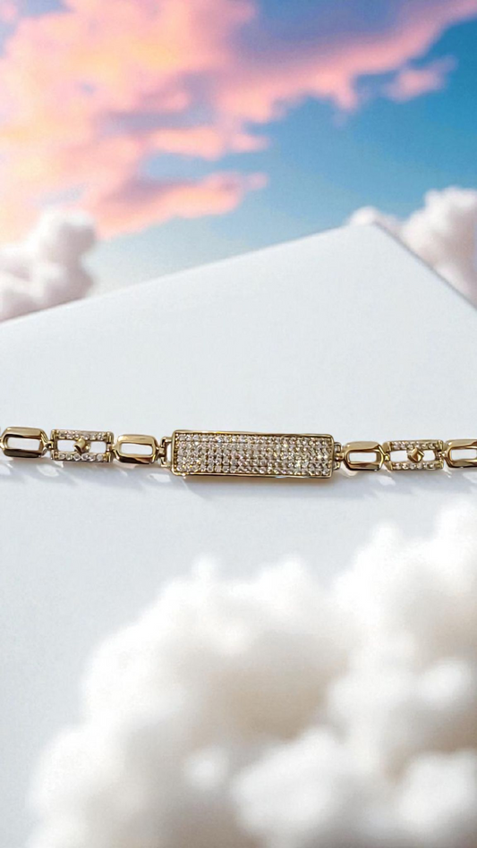 Brilliant Plate Bracelet