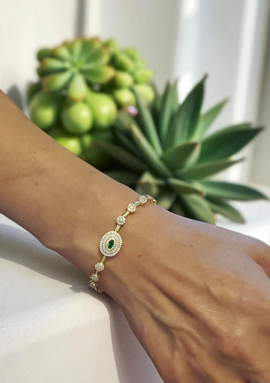 Brilliant Oval Bracelet
