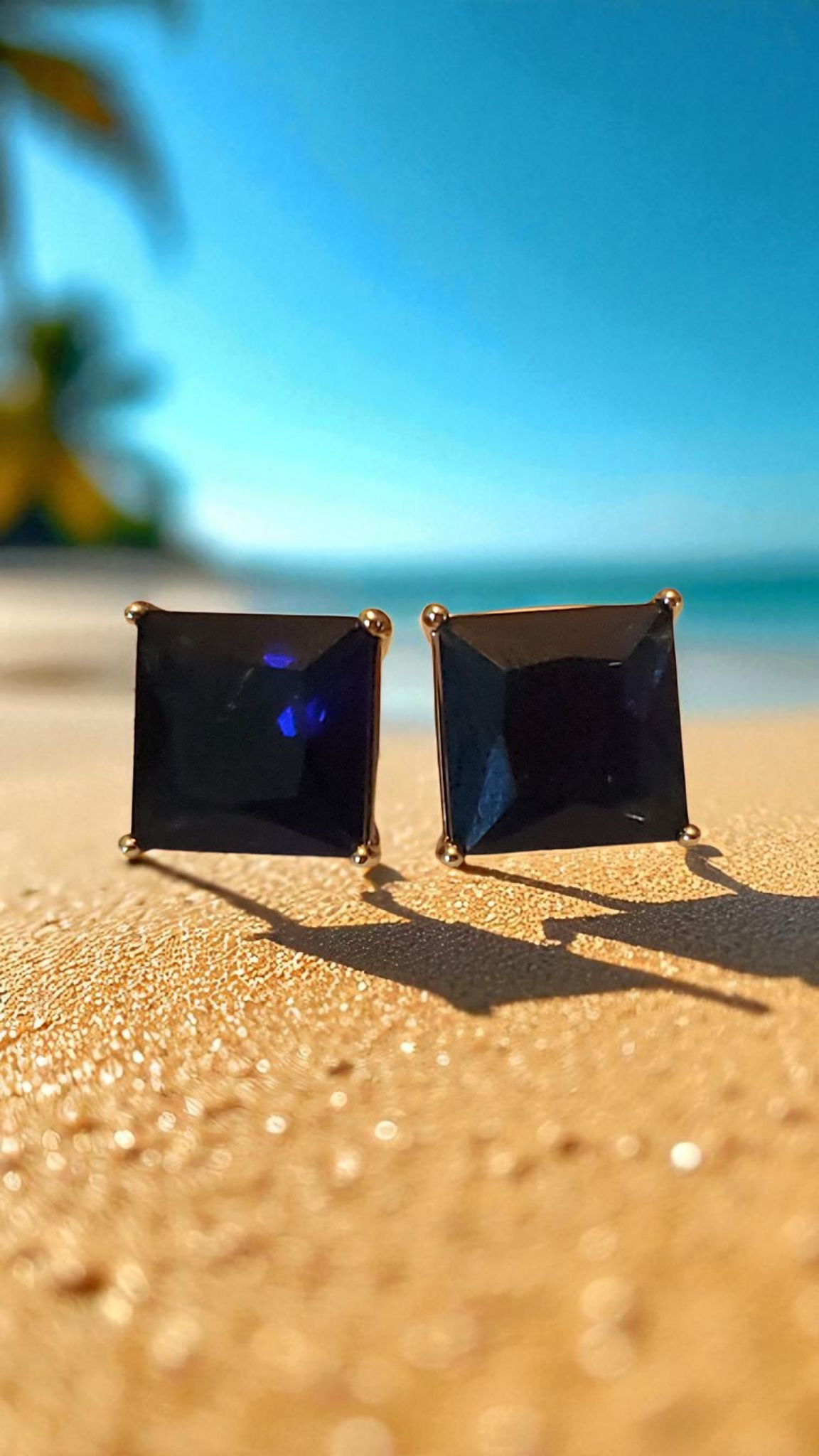 Square Zircon Earrings