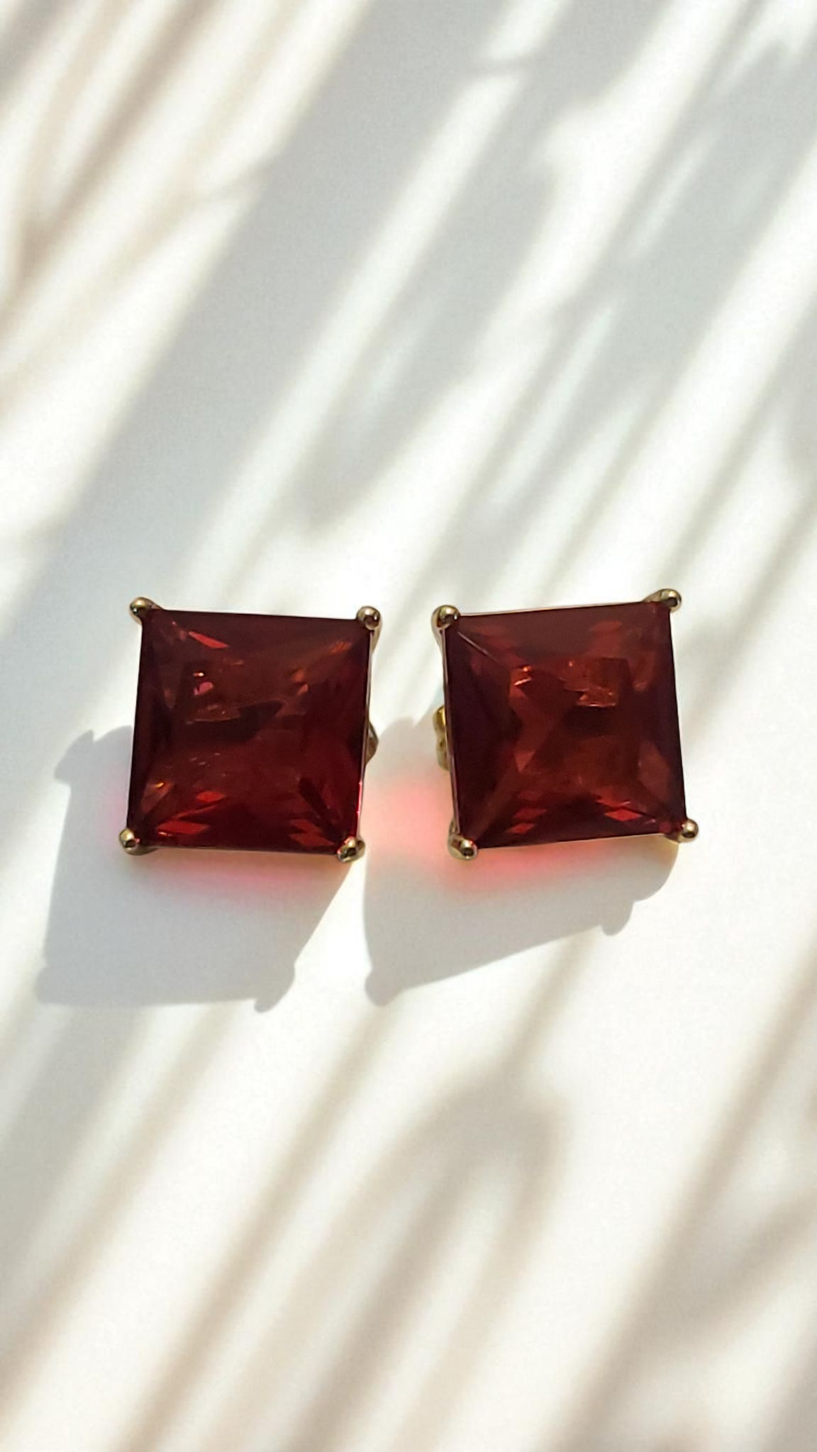 Square Zircon Earrings
